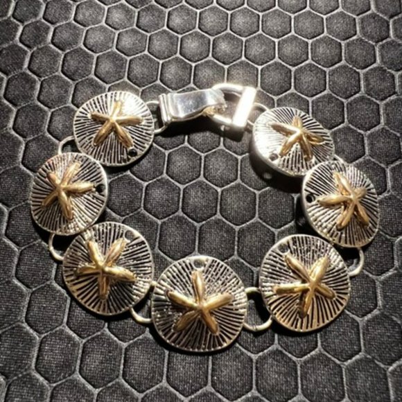 Venice By The Sea Jewelry Jewelry - Star Fish Sand Dollar Bracelet Made of .925 Silver